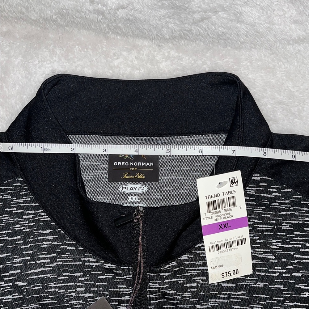 Greg Norman Collection Black and Gray Long Sleeve Tee - Picture 7 of 12